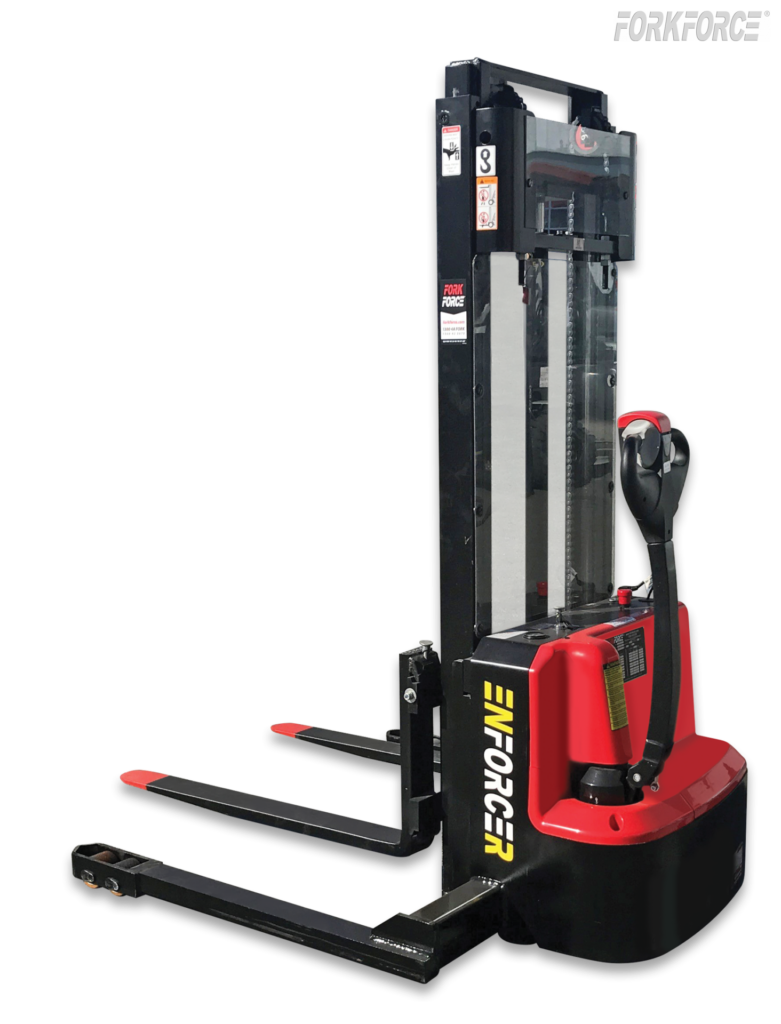 Enforcer 1.2T Electric Walkie Straddle Stacker