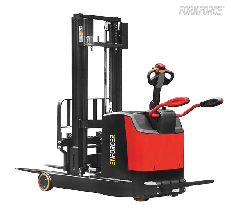 Enforcer 2T Battery Electric Walkie Stacker with Moving Mast