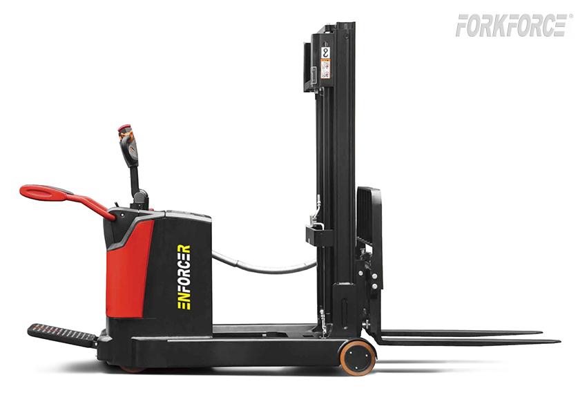 Enforcer 2T Battery Electric Walkie Stacker with Moving Mast