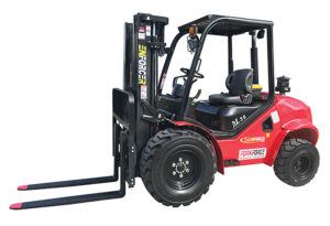 FLDAXT35-01Y2ZS Enforcer 3.5T 2WD Diesel Rough Terrain Forklift- Side View