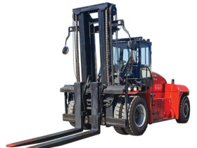 FLDCXT180-01C3ZS Enforcer 18T Heavy Duty Diesel Forklift- Front/Side View