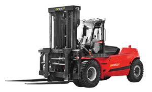 FLDCXT250-08V1US Enforcer 25T Heavy Duty Forklift- Front/Side View