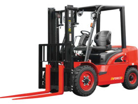 FLDCXT38-08M1US Enforcer 3.8T Diesel Forklift- Front/Side View