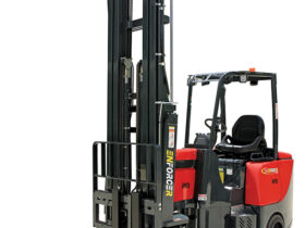 AFBCXE20-06LIXS Enforcer 2T Lithium Narrow Aisle Articulated Forklift- Front/Side View